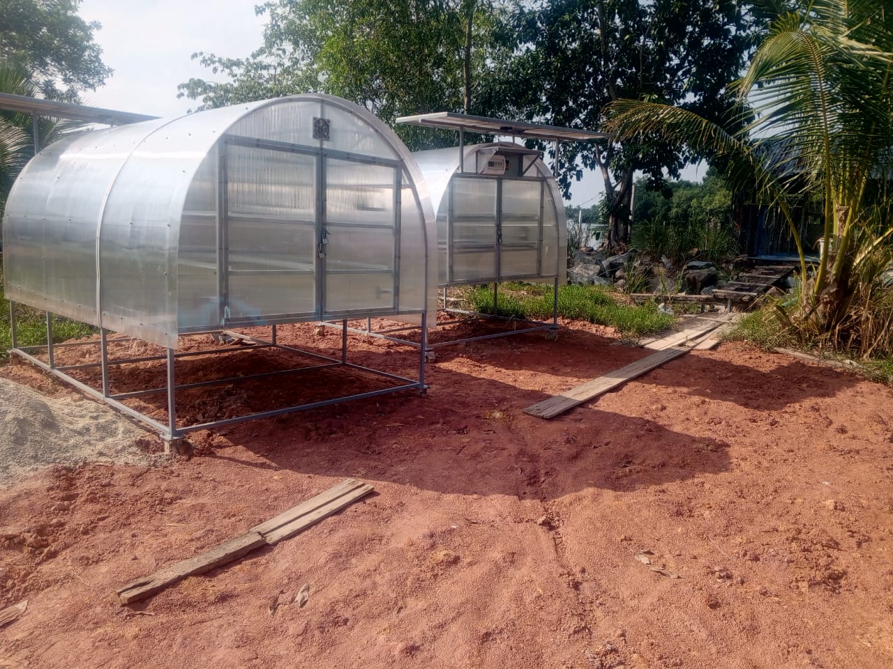 Gambar Projek PROJEK PERKHIDMATAN TEKNOLOGI PENGERINGAN (SOLAR DOME DRYER) KAMPUNG HAJI TAIB